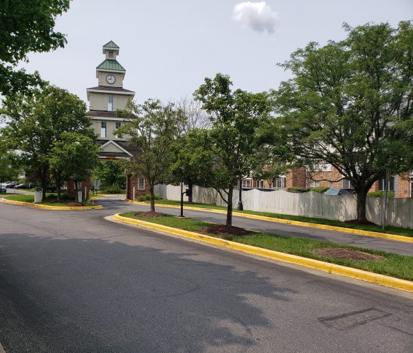 community opposite from Schrom Hills Park